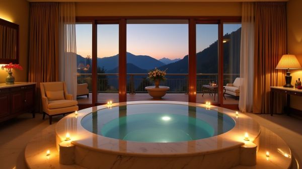 Suite avec jacuzzi privatif : la nuitée Extase