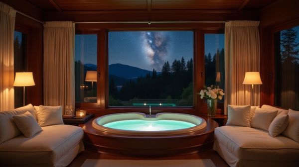 Suite avec jacuzzi privatif : la nuitée Extase